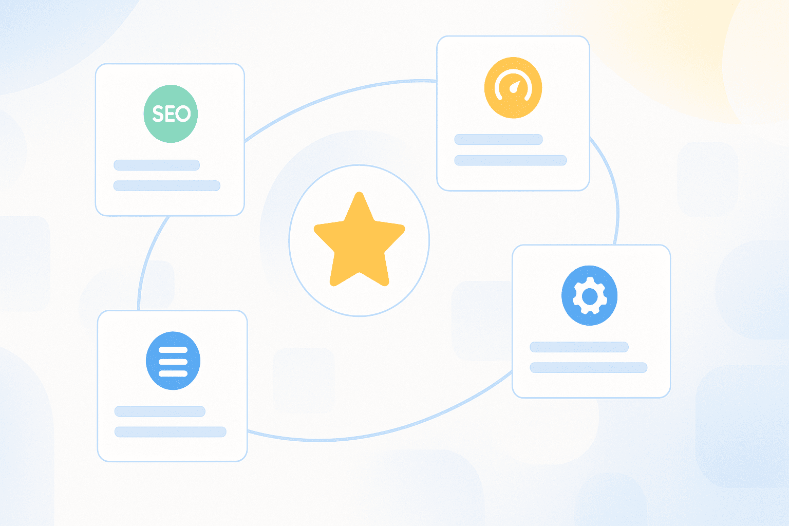 Grille de comparaison avec logos et icônes de fonctionnalités des principaux widgets d’avis